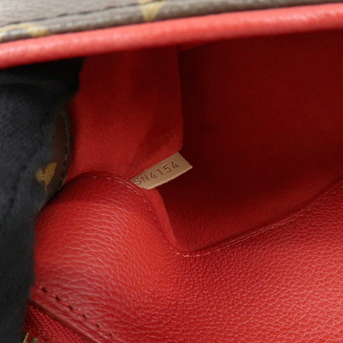 Louis Vuitton Pallas Monogram Canvas with Leather, Brown, Canvas, Tote Bag