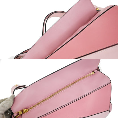 Loewe Puzzle Leather, Pink, Leather, Handbag