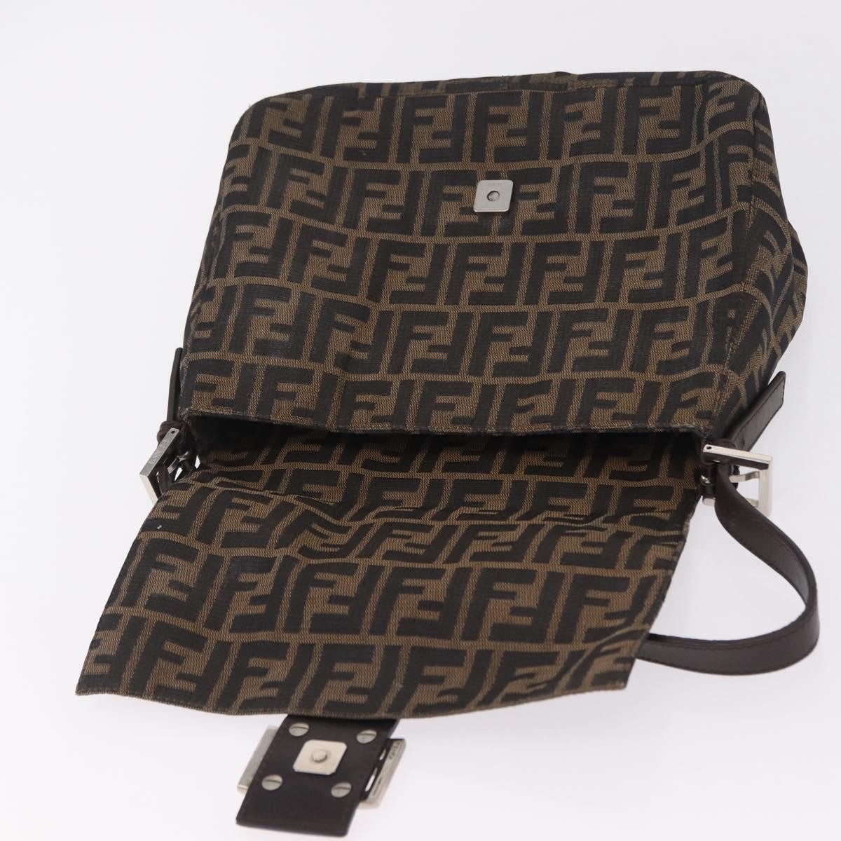 Fendi Zucchino Mamma Baguette Canvas, Multicolour, Canvas, Shoulder Bag