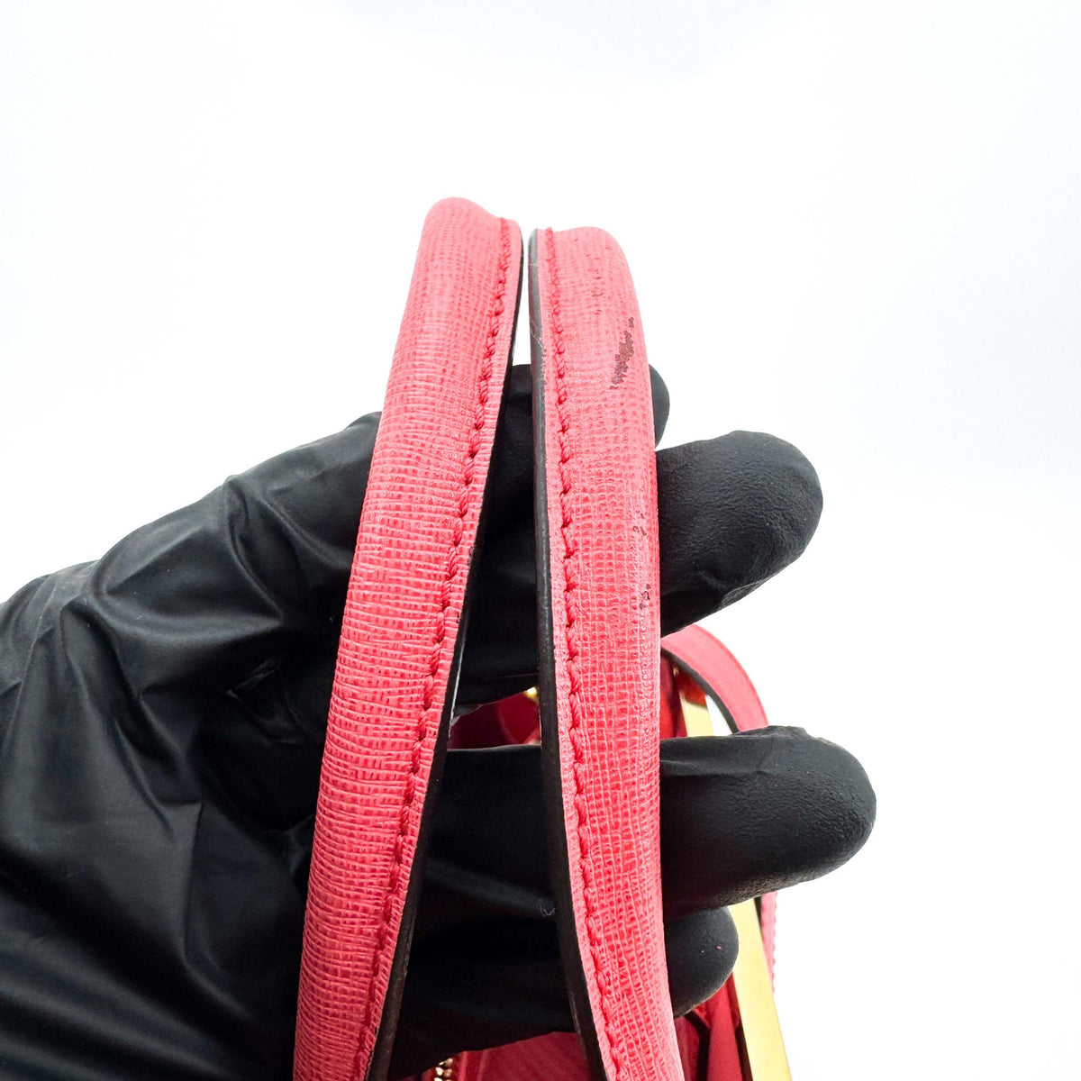 Fendi 2Jours Leather, Red, Leather, Handbag