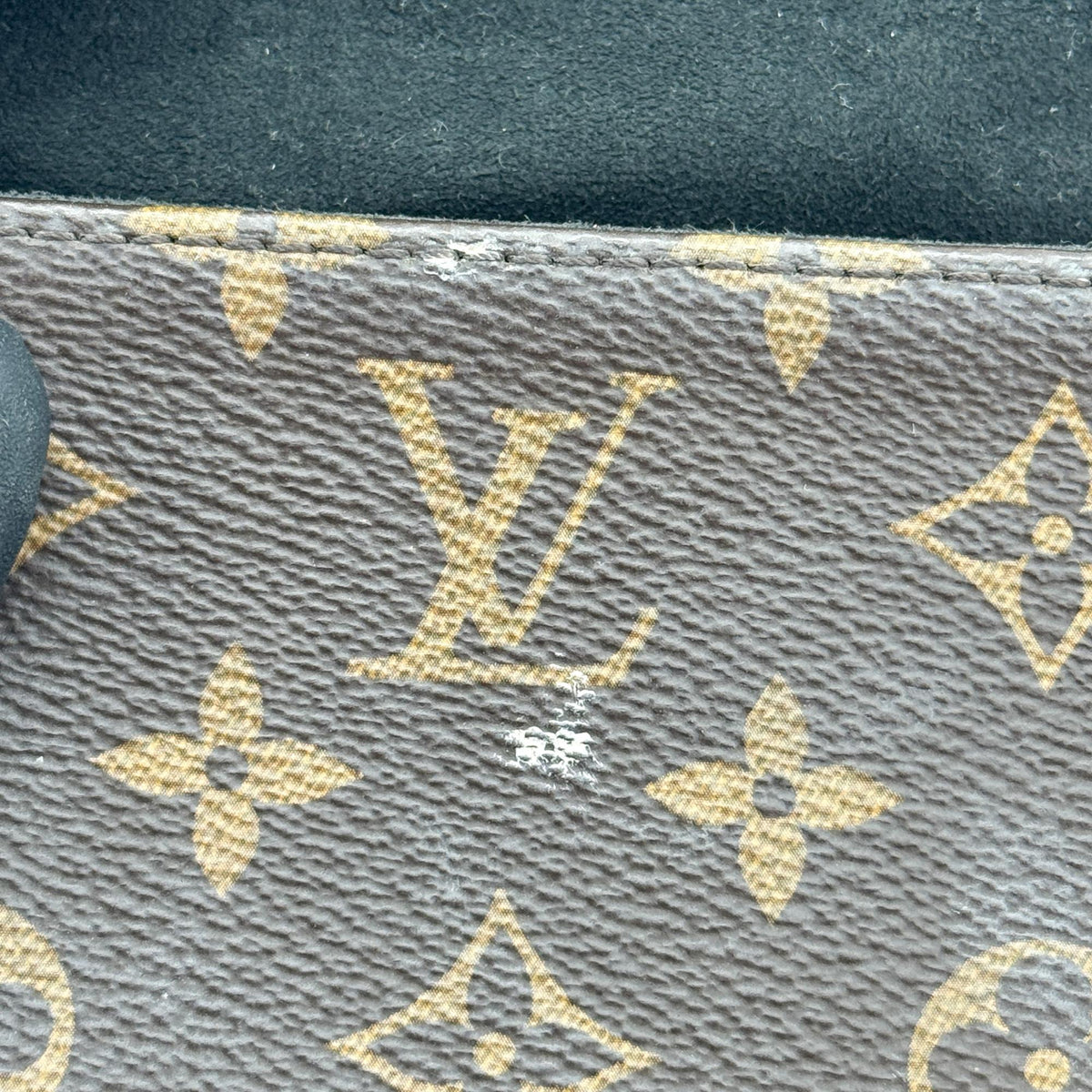 Louis Vuitton Locky Monogram Canvas with Leather, Black, Canvas, Handbag