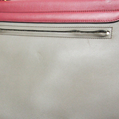 Celine Tricolor Trapeze Leather, Multicolour, Leather, Handbag