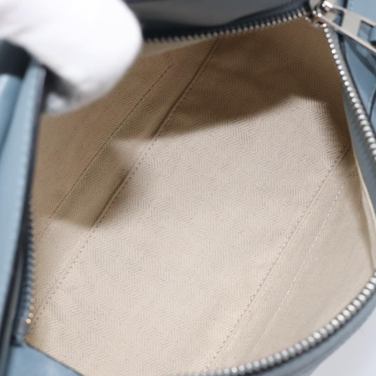 Loewe Puzzle Leather, Blue, Leather, Handbag