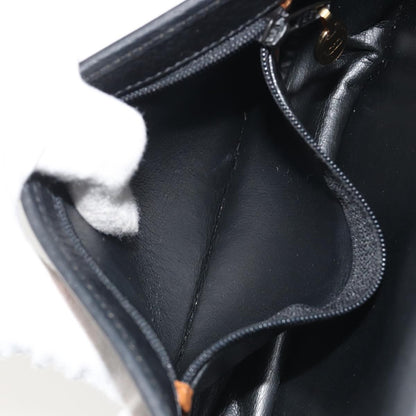 Christian Dior Vintage CD Flap Leather, Black, Leather, Shoulder Bag