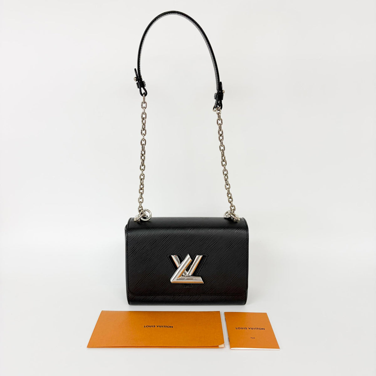 Louis Vuitton Twist Epi Leather, Black, Leather, Handbag