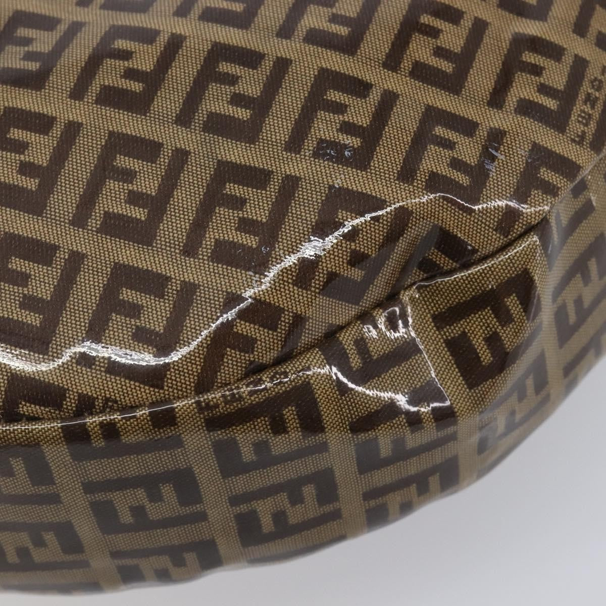 Fendi Zucchino Canvas Mamma Baguette Canvas, Brown, Canvas, Shoulder Bag