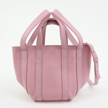 Balenciaga Everyday 2.0 North South Leather, Pink, Leather, Tote Bag
