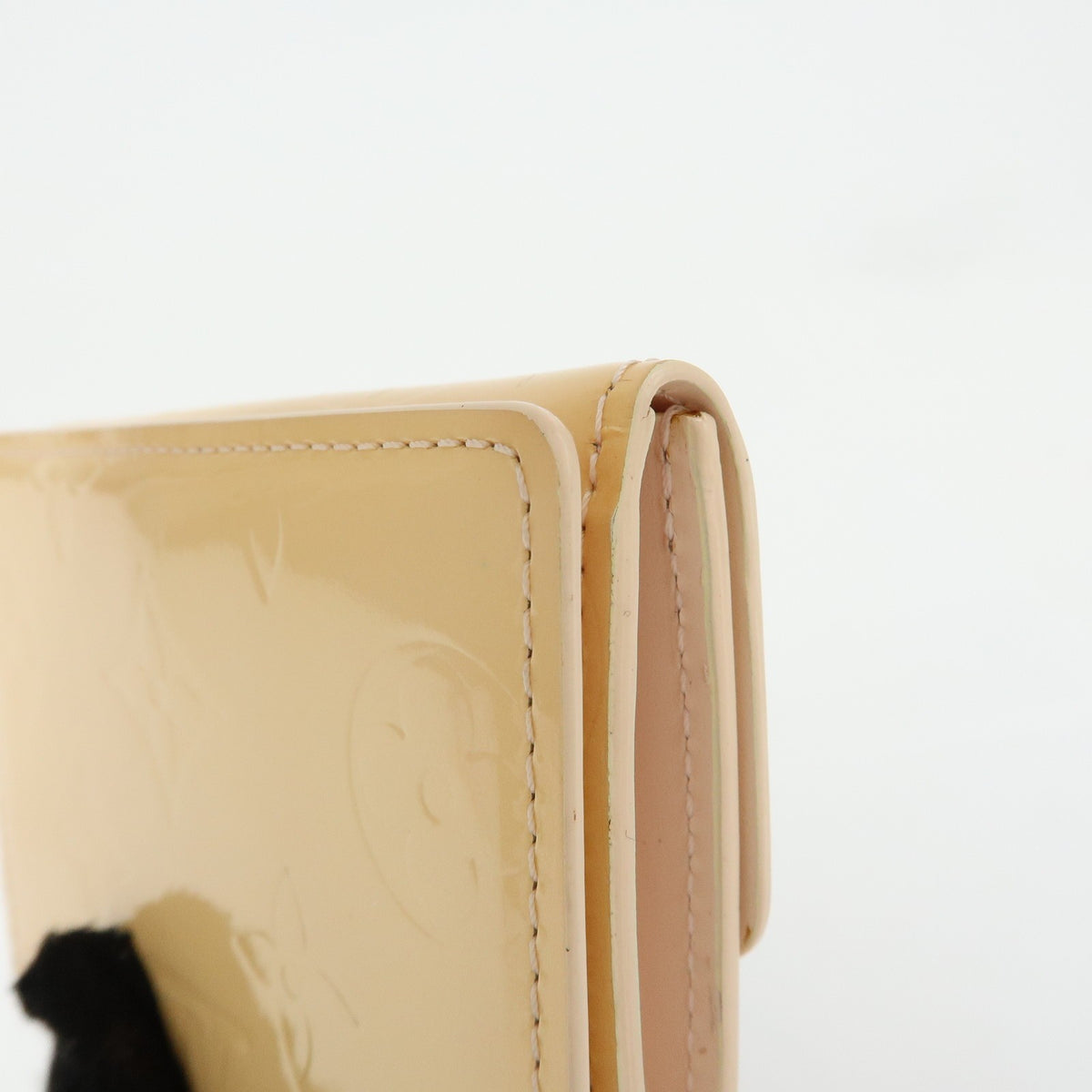 Louis Vuitton Ludlow Vernis, Beige, Patent Leather, Wallet