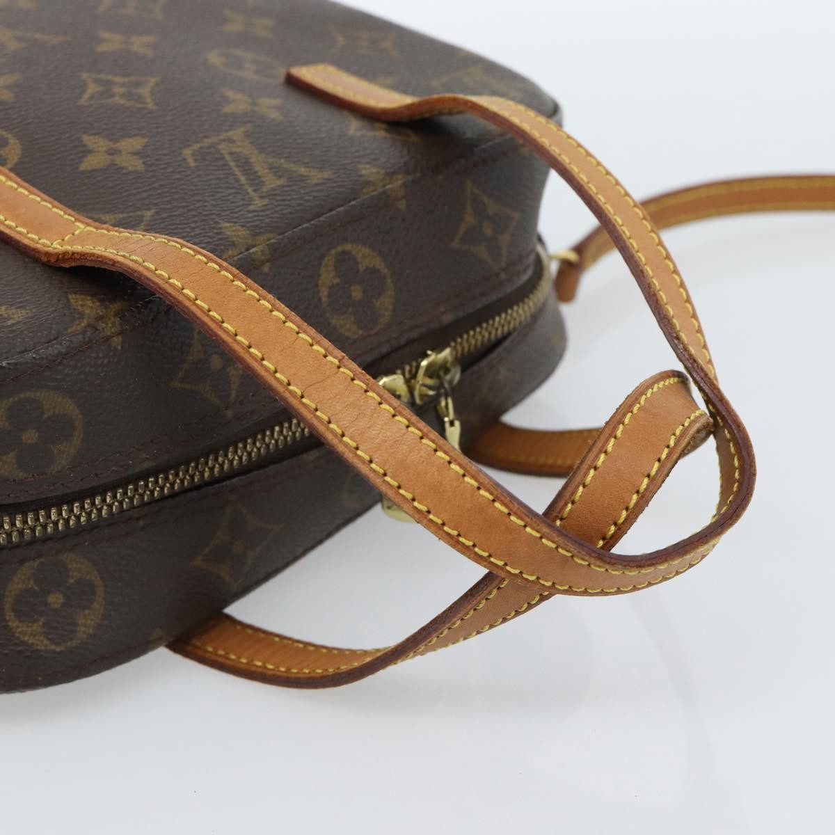 Louis Vuitton Spontini Monogram Canvas, Brown, Canvas, Handbag