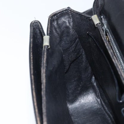 Celine Shoulder Leather, Black, Leather, Shoulder Bag