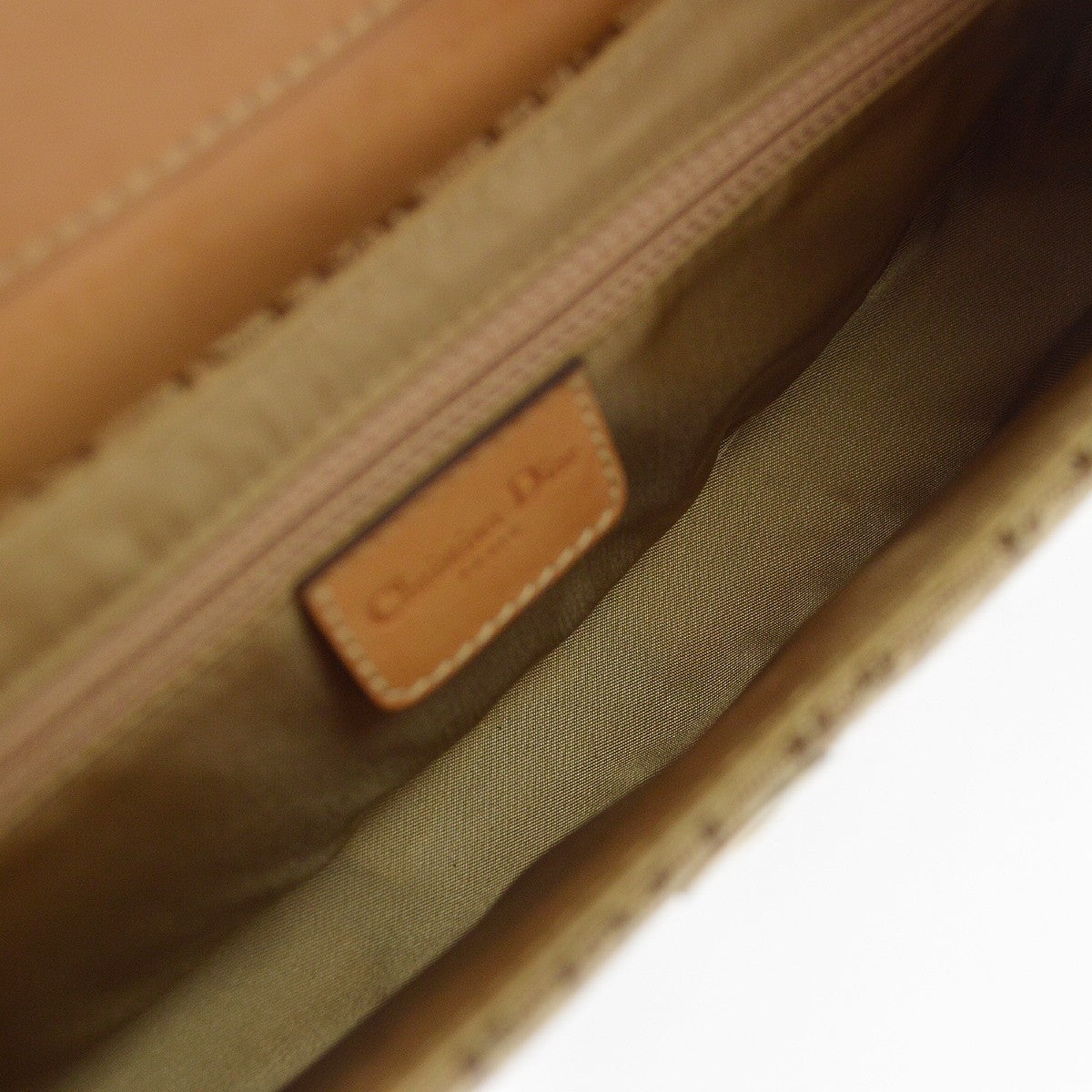 Christian Dior Vintage Street Chic Columbus Diorissimo Canvas with Leather, Brown, Canvas, Shoulder Bag