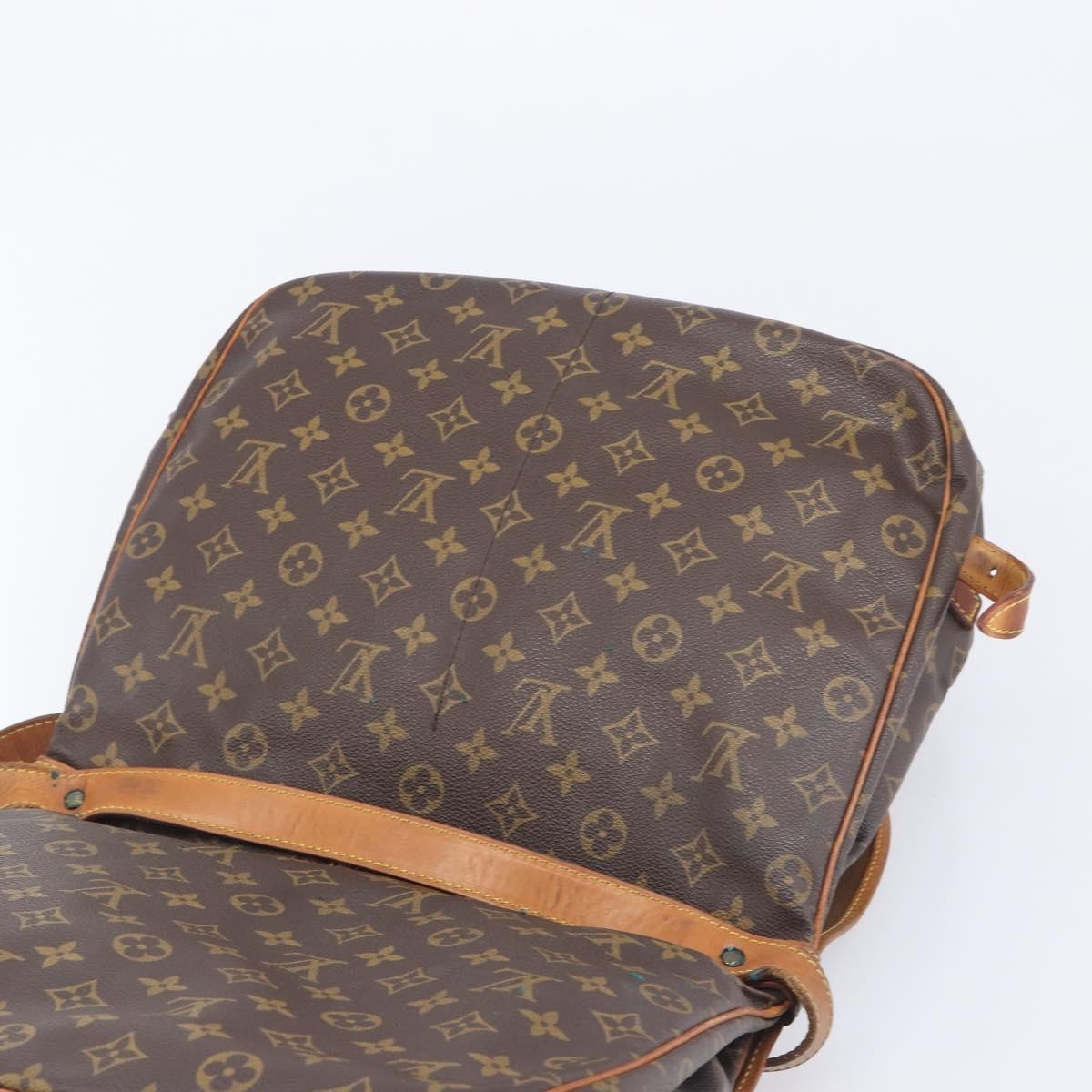 Louis Vuitton Saumur Monogram Canvas, Brown, Canvas, Shoulder Bag