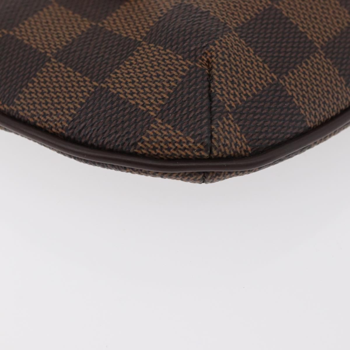Louis Vuitton Manosque Pochette Damier, Brown, Canvas, Clutch