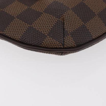 Louis Vuitton Manosque Pochette Damier, Brown, Canvas, Clutch