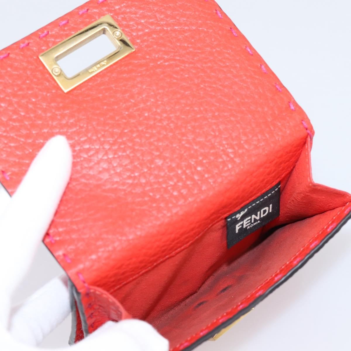 Fendi Selleria Peekaboo Leather, Pink, Leather, Wallet