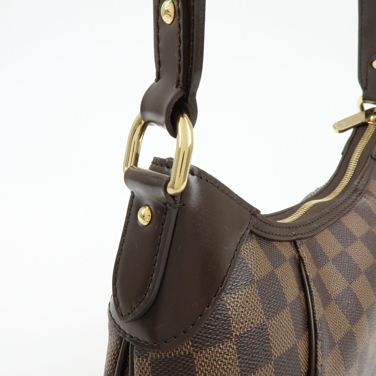 Louis Vuitton Thames Damier, Brown, Canvas, Handbag