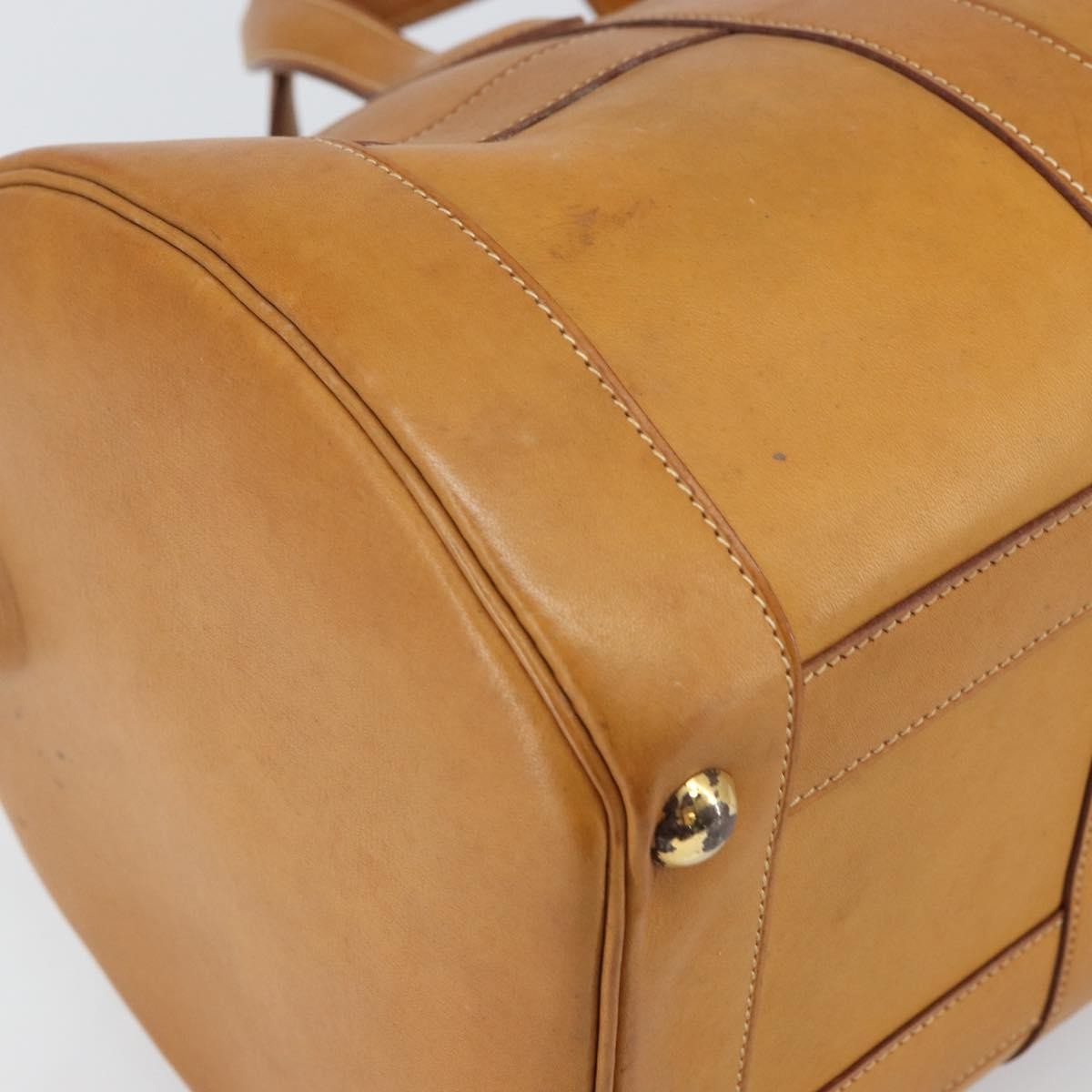 Hermes Vintage Convertible Boston Leather, Brown, Leather, Travel Bag