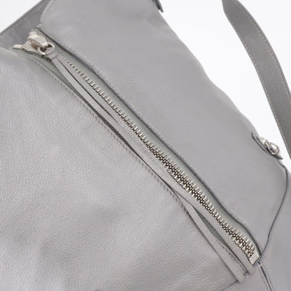 Balenciaga Papier Drop Bucket Leather, Silver, Leather, Handbag