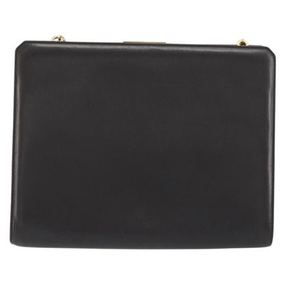 Salvatore Ferragamo Vintage Gancini Chain Leather, Brown, Leather, Shoulder Bag