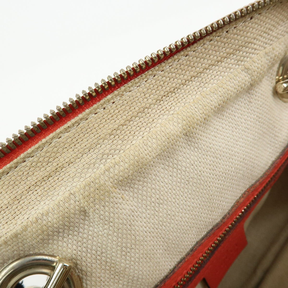 Gucci Soho Chain Zip Leather, Pink, Leather, Shoulder Bag