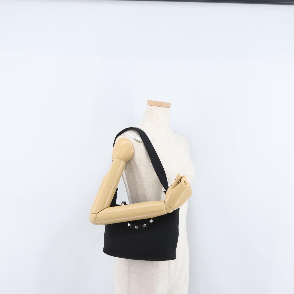 Salvatore Ferragamo Vintage Canvas, Black, Canvas, Handbag