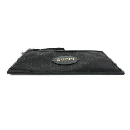 Gucci Off The Grid Zip GG Econyl, Black, Nylon, Clutch
