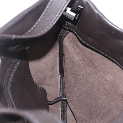 Fendi Shoulder Leather, Brown, Leather, Shoulder Bag