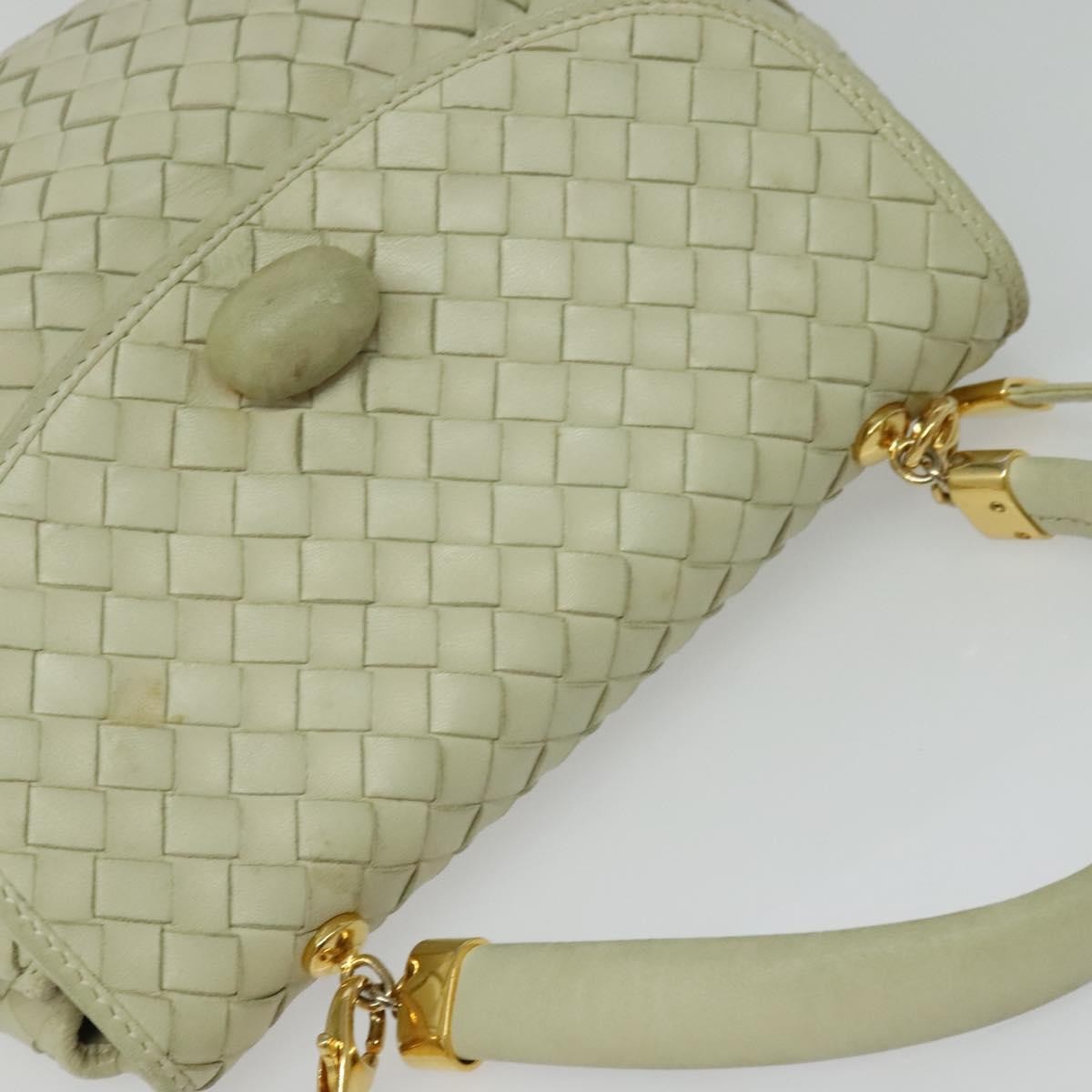 Bottega Veneta Intrecciato Handbag Intrecciato, White, Leather, Handbag