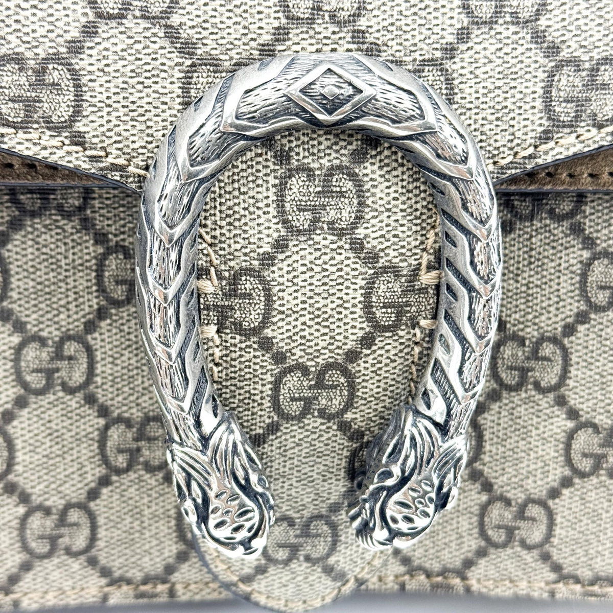 Gucci Dionysus GG Coated Canvas, Brown, Canvas, Handbag