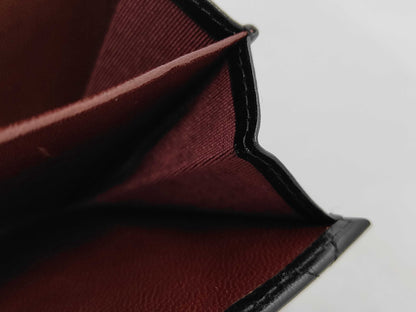 Chanel Trifold Flap Lambskin, Black, Leather, Wallet