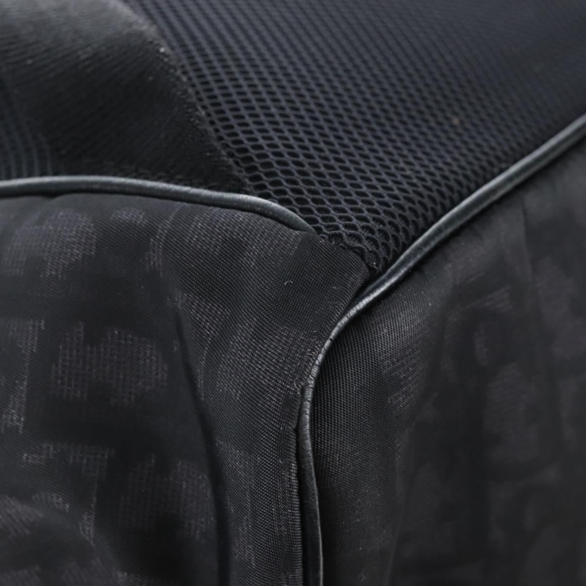 Christian Dior Motion Oblique Canvas with Leather, Black, Canvas, Backpack