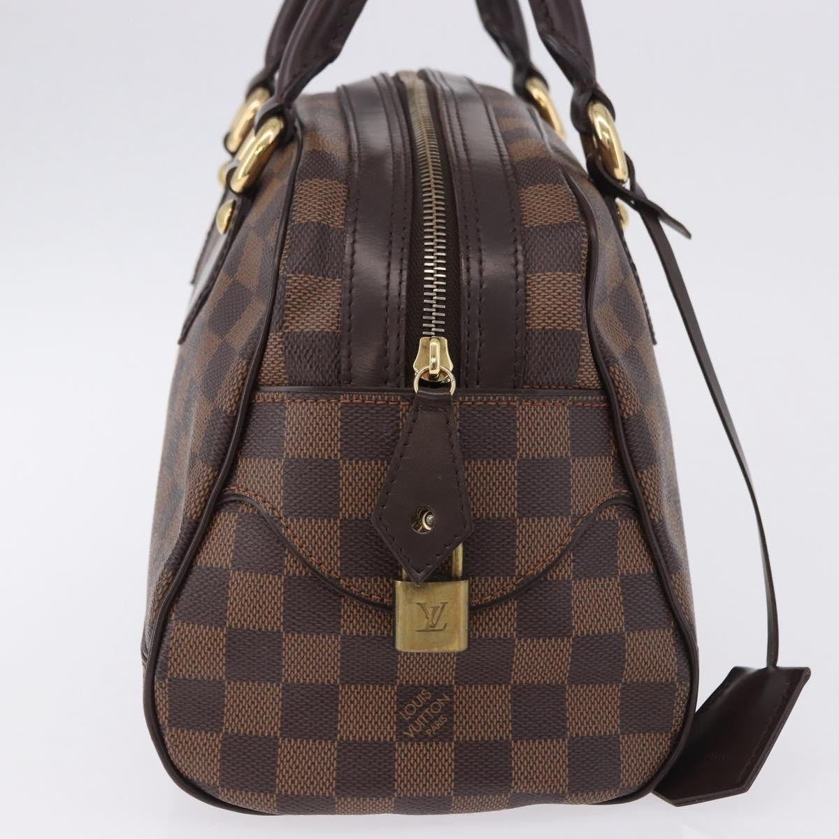 Louis Vuitton Duomo Boston Damier Ebene, Brown, Canvas, Handbag