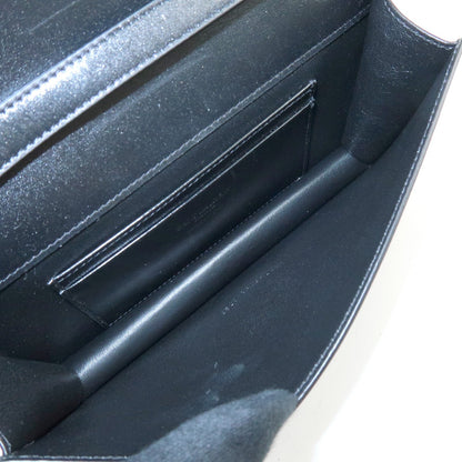 Saint Laurent Paris Chain Leather, Black, Leather, Crossbody Bag
