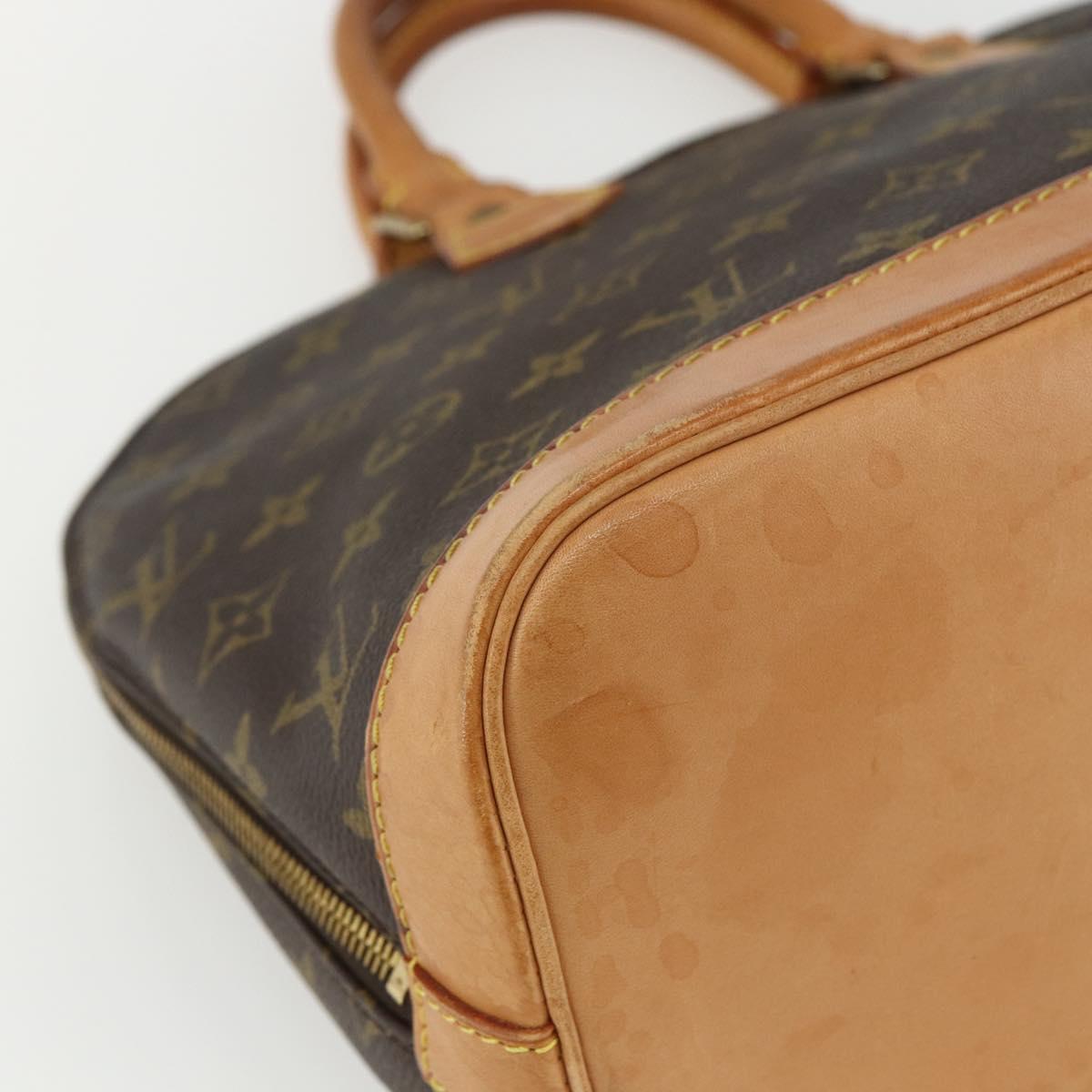 Louis Vuitton Alma Handbag Monogram Canvas, BROWN, CANVAS, Handbag