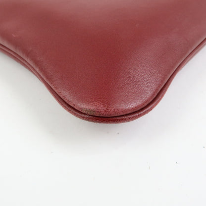 Hermes Aline Milo Lambskin and Swift, Burgundy, Leather, Handbag