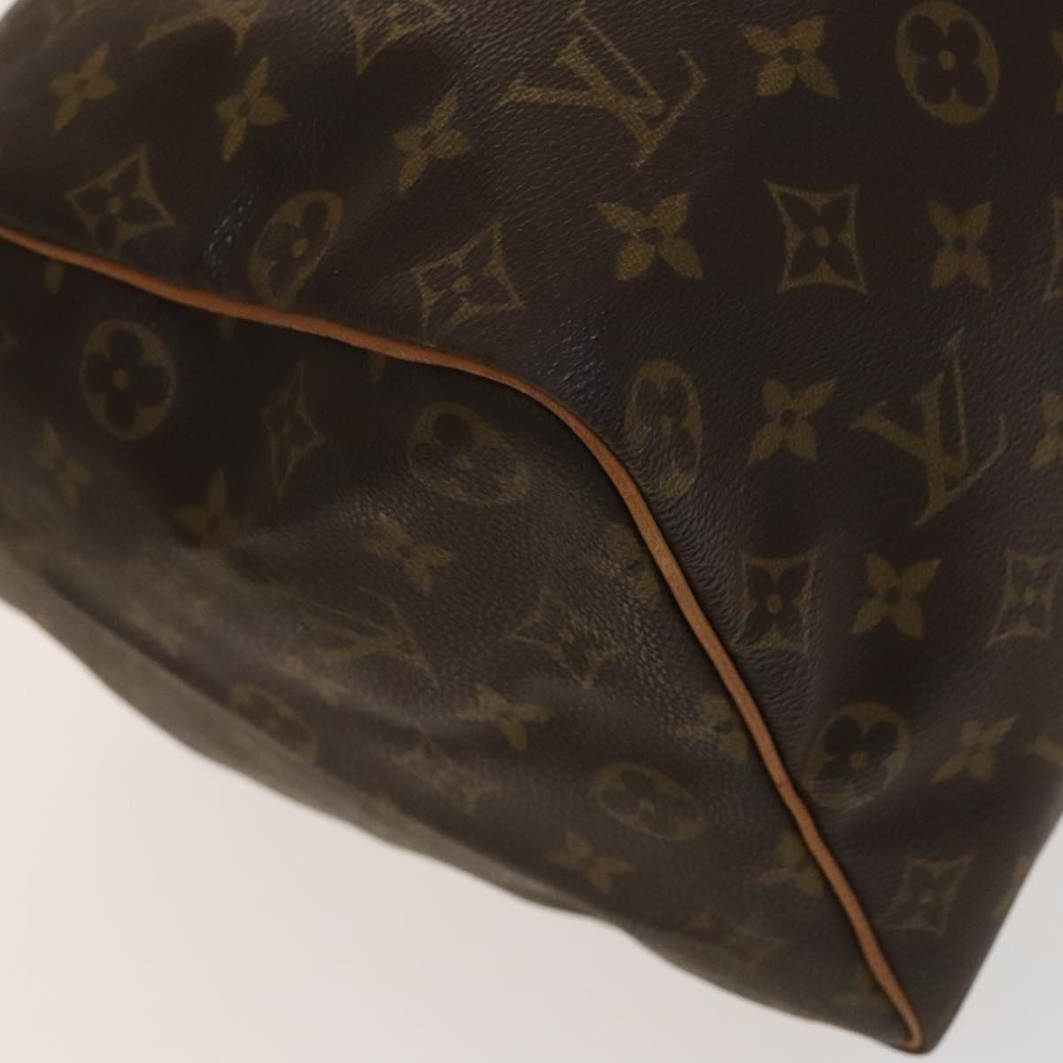 Louis Vuitton Speedy Handbag Monogram Canvas, BROWN, CANVAS, Handbag