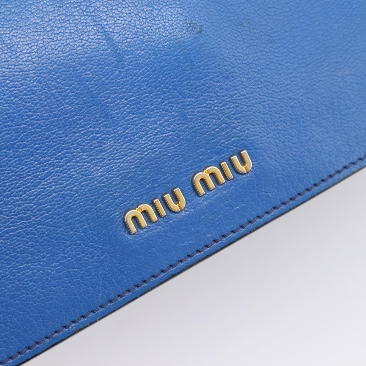 Miu Miu Madras Top Handle Leather, Navy, Leather, Handbag