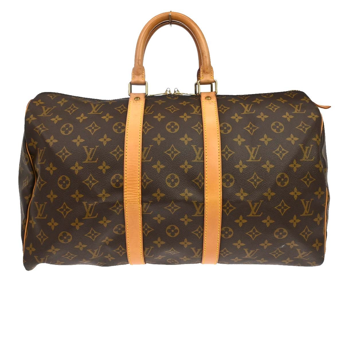 Louis Vuitton Keepall Monogram Canvas, Brown, Canvas, Travel Bag
