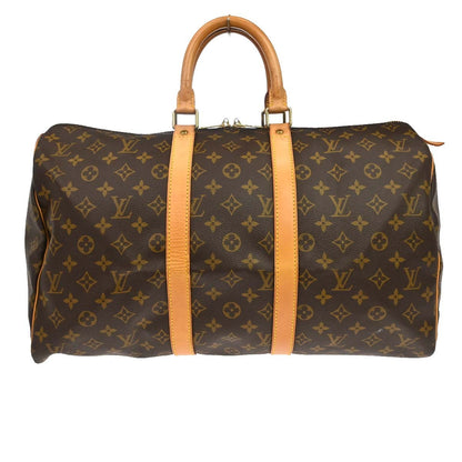 Louis Vuitton Keepall Monogram Canvas, Brown, Canvas, Travel Bag