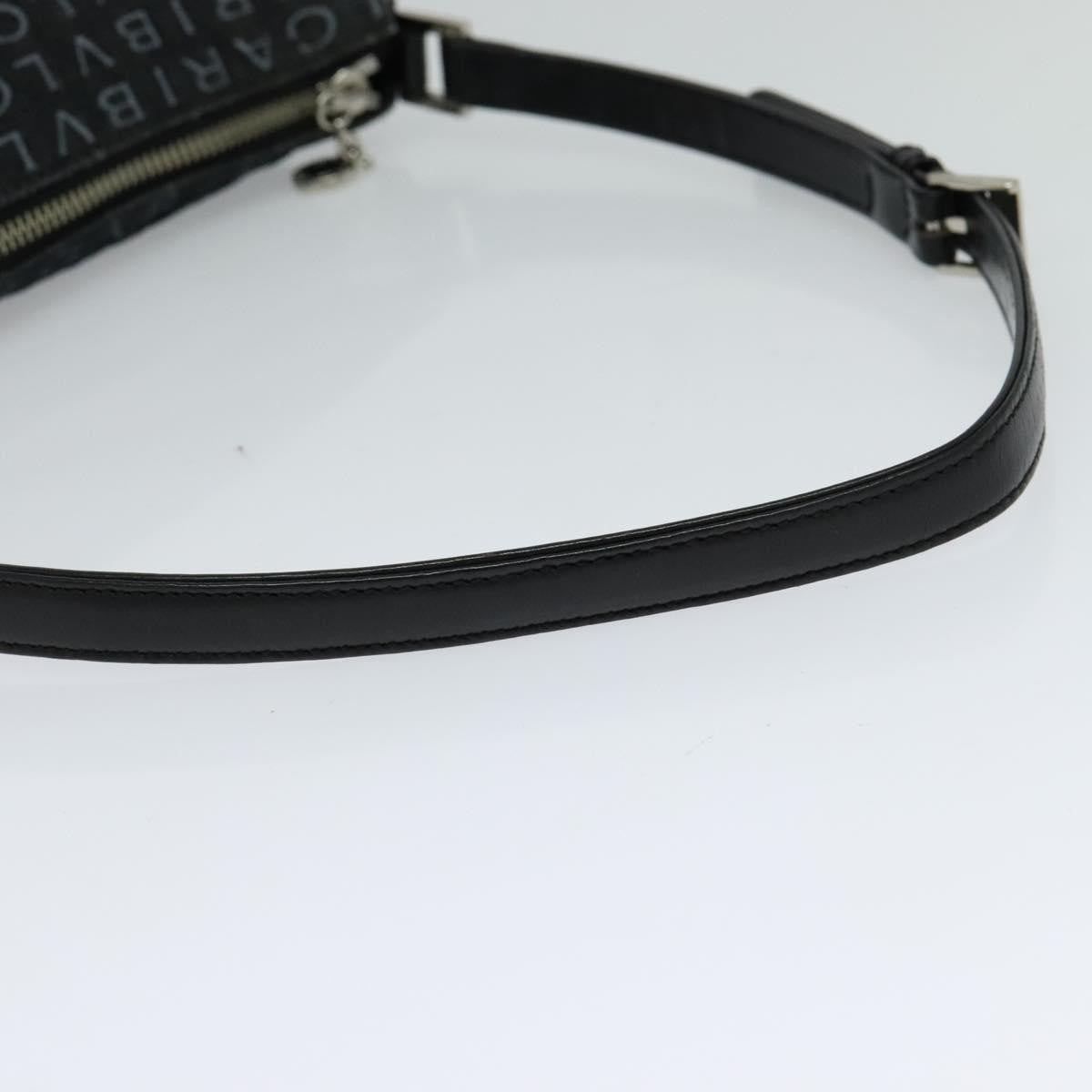 Bvlgari Logomania Canvas, Black, Canvas, Shoulder Bag