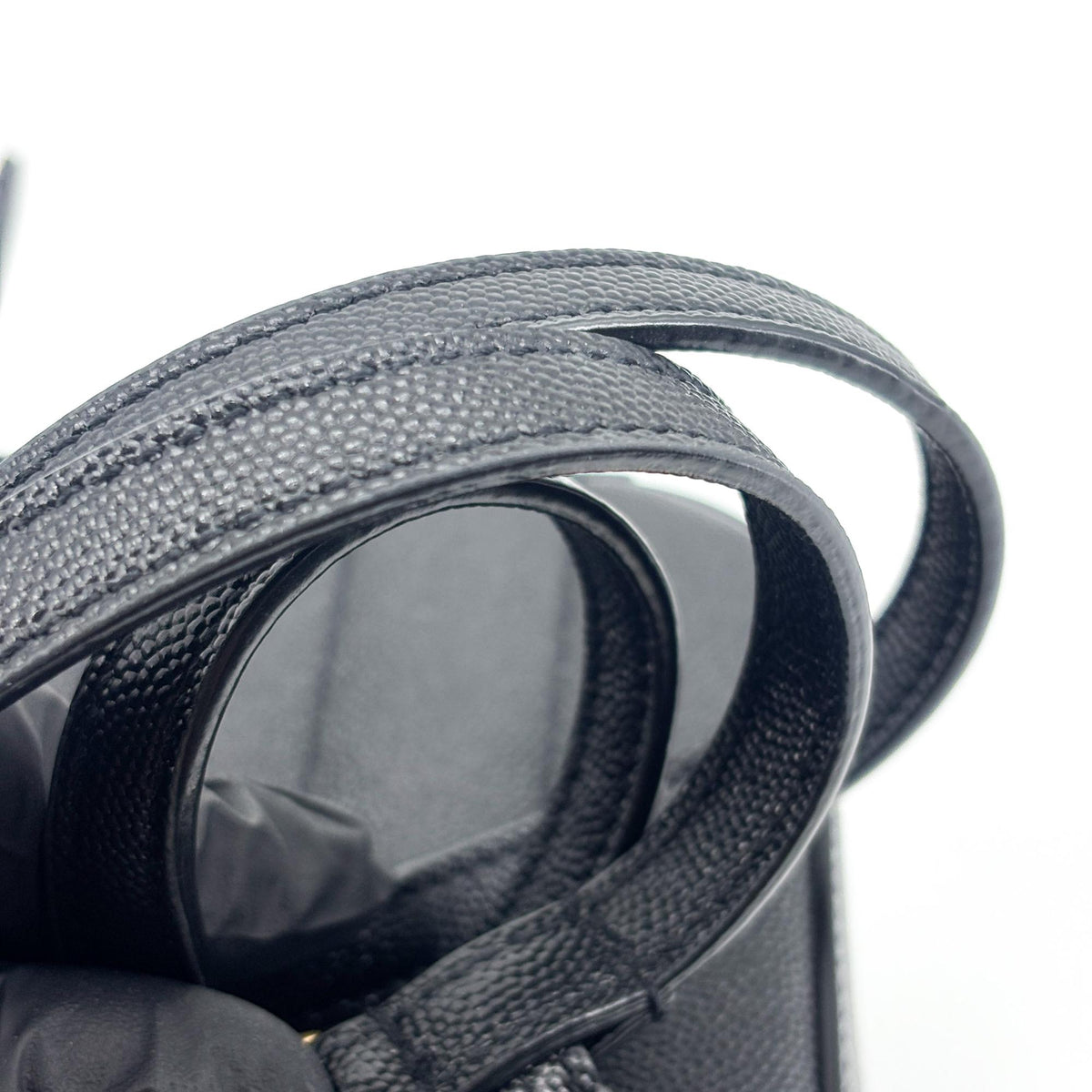 Saint Laurent Vicky Camera Vertical Quilted Leather, Black, Leather, Shoulder Bag