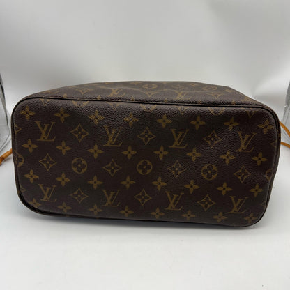 Louis Vuitton Neverfull Monogram Canvas, Brown, Canvas, Tote Bag