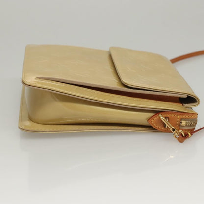 Louis Vuitton Mott Monogram Vernis, Beige, Patent Leather, Clutch