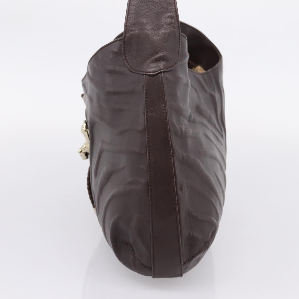 Cartier Panthère Shoulder Leather, Brown, Leather, Shoulder Bag