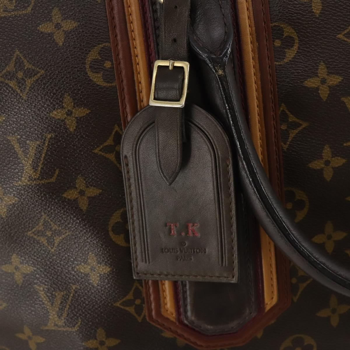 Louis Vuitton Bequia Porte Document Geant Monogram Canvas with Leather, Brown, Canvas, Briefcase