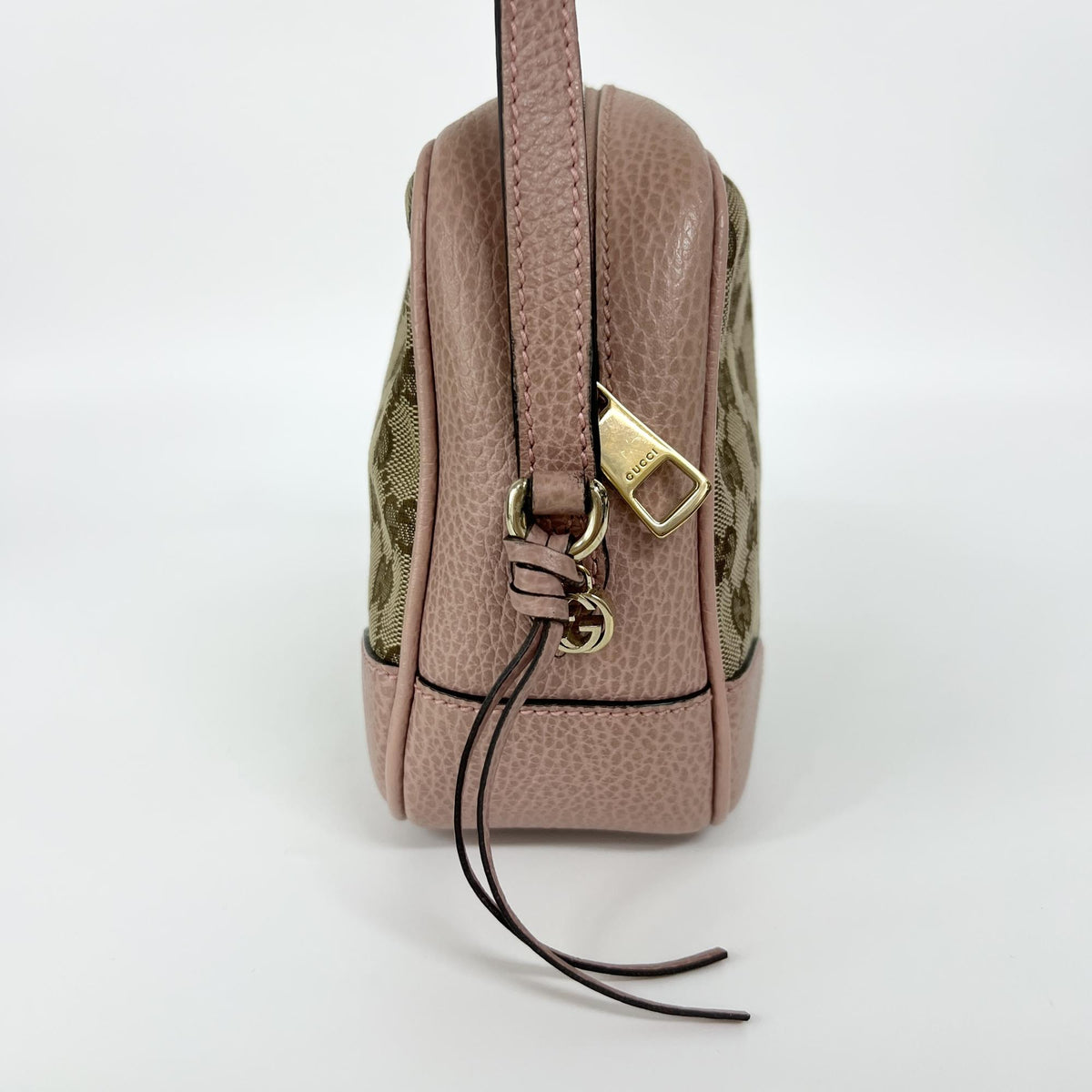 Gucci Bree Disco GG Canvas with Leather, Brown, Canvas, Crossbody Bag