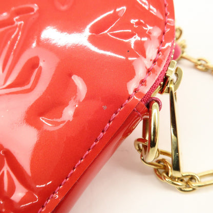 Louis Vuitton Heart Coin Purse Monogram Vernis, Pink, Patent Leather, Clutch