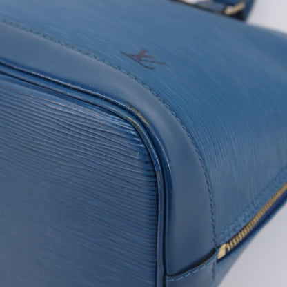 Louis Vuitton Alma Epi Leather, Blue, Leather, Handbag