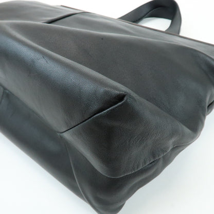 Loewe Tote Leather, Black, Leather, Tote Bag