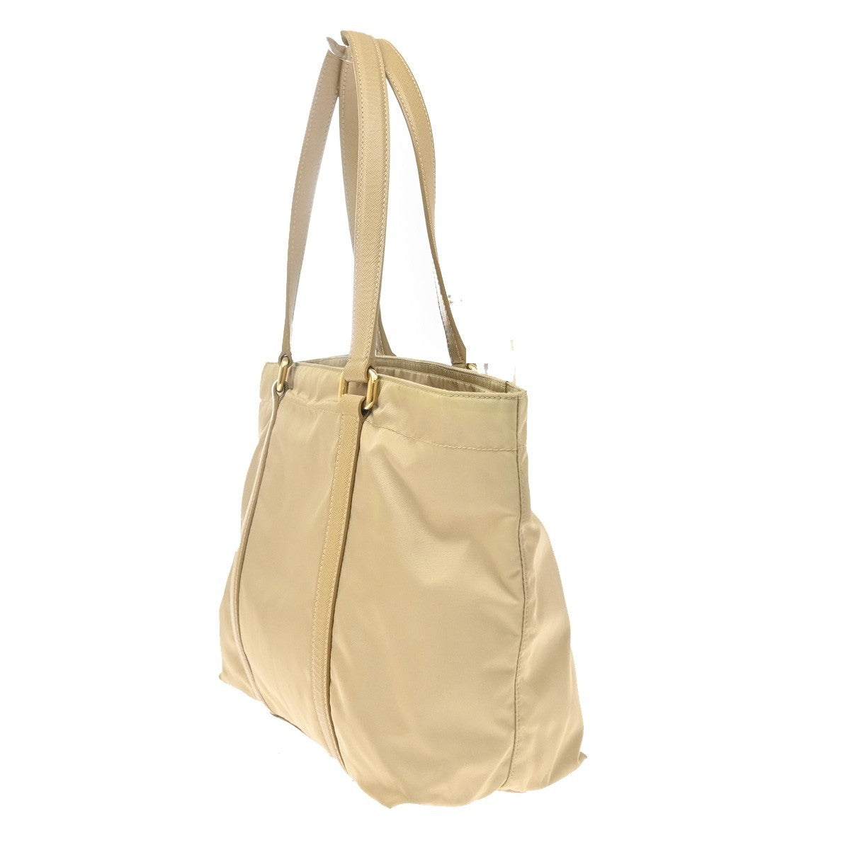 Prada Re-Edition 1978 Pocket Re-Nylon with Saffiano Leather, Beige, Nylon, Tote Bag
